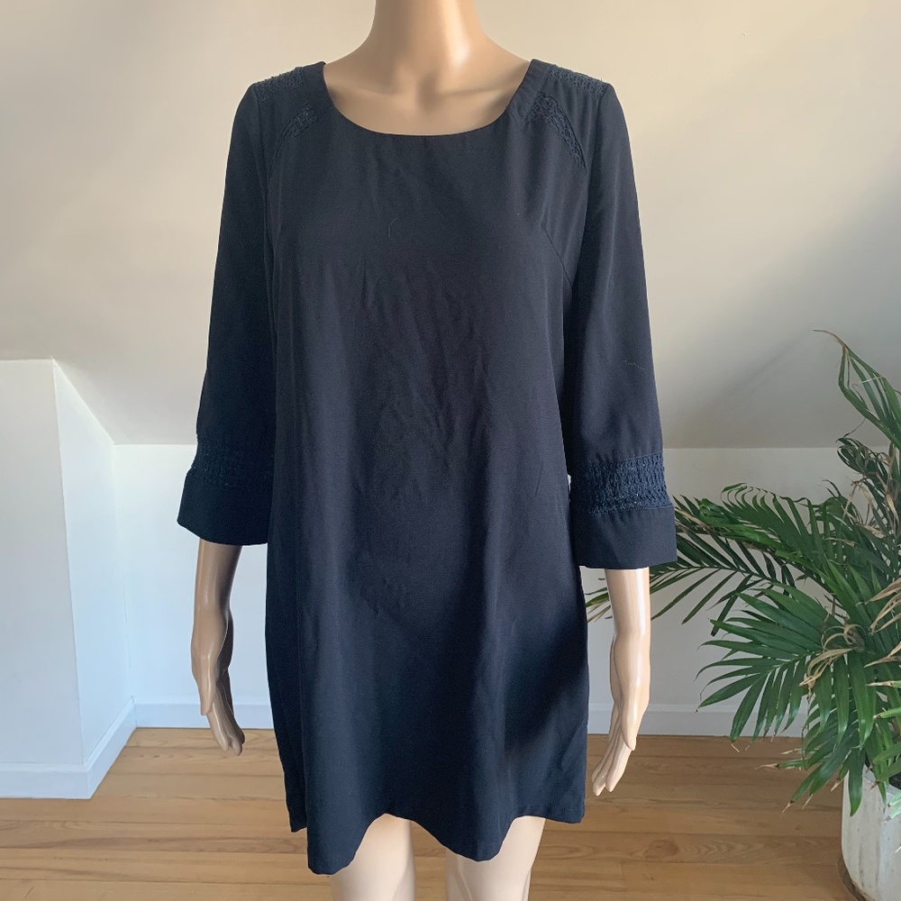 Miilla Navy Blue Shift Dress | Size Small